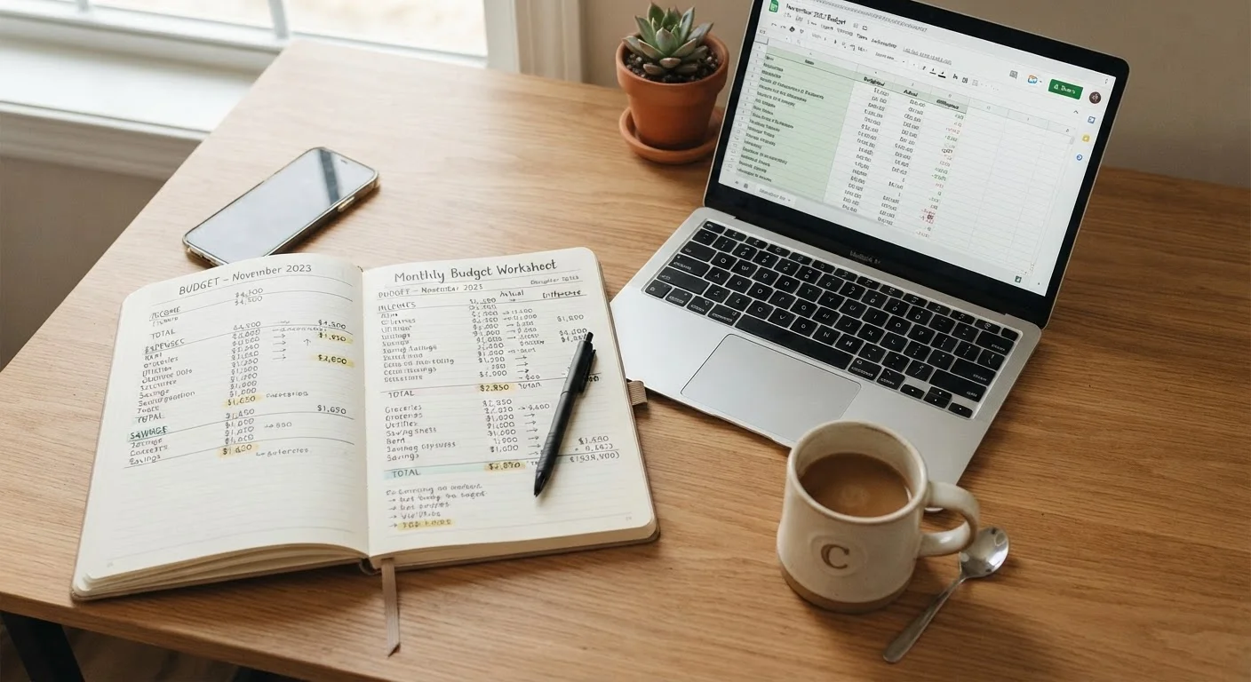 A Monthly Budget Reset Checklist