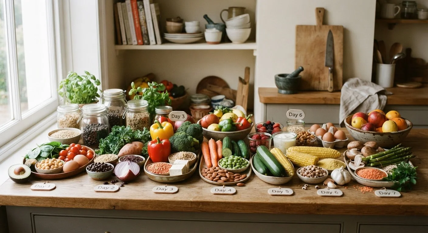 A Week of Nutritionally Balanced Eating: What It Looks Like in Practice