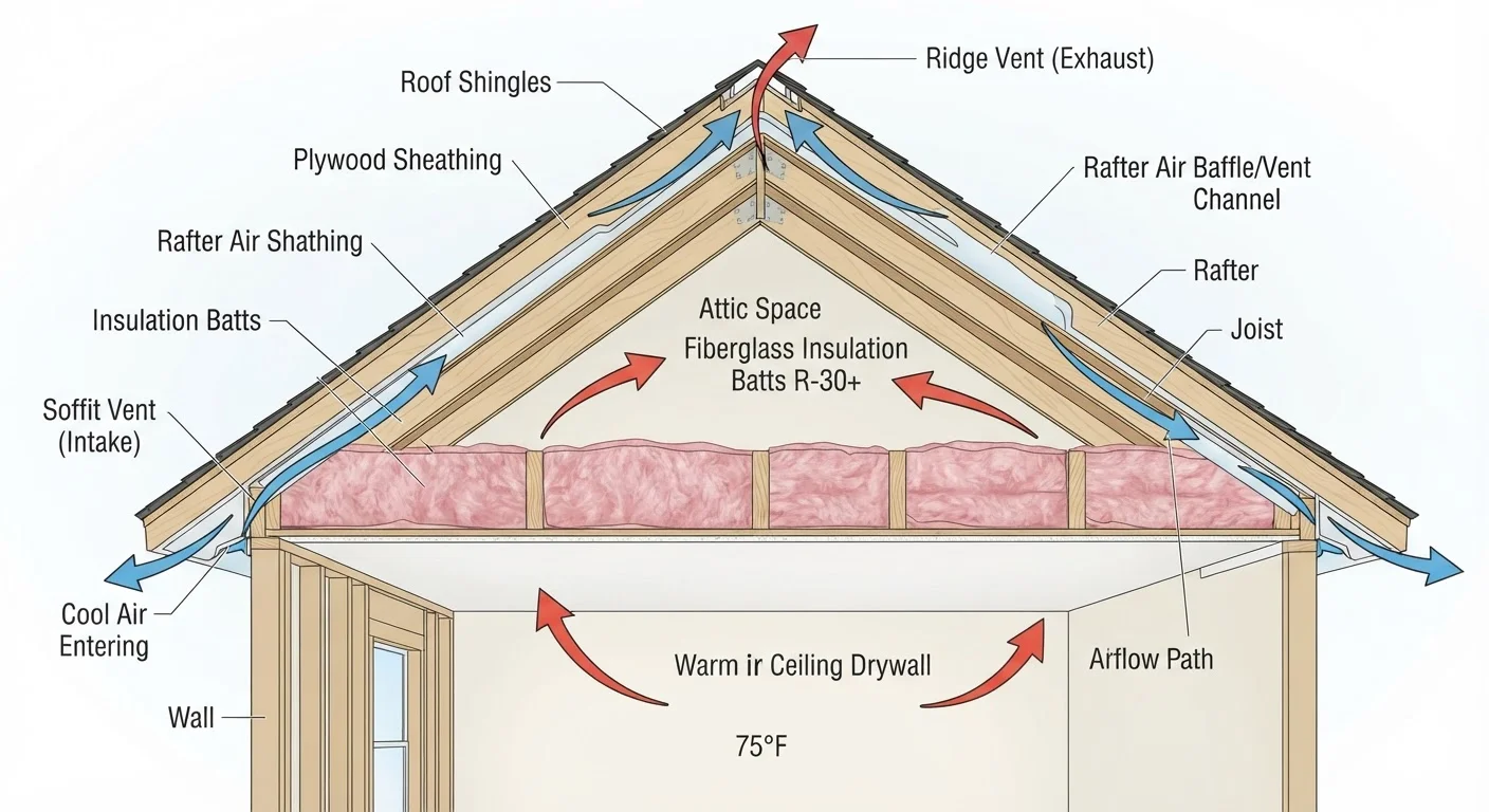 Attic Insulation and Ventilation: How They Work Together to Protect Your Home