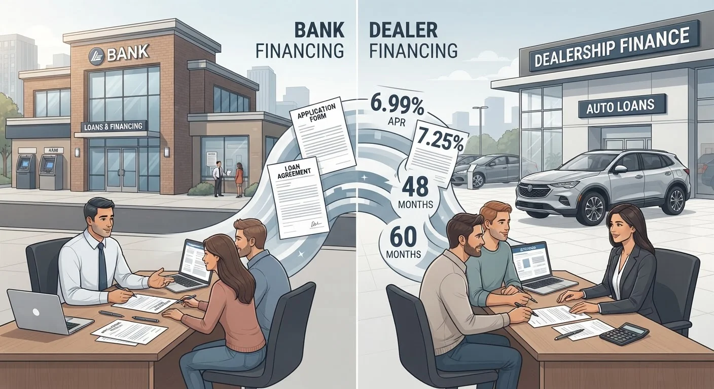 Financing Through a Dealership vs. Your Own Bank: How the Numbers Differ