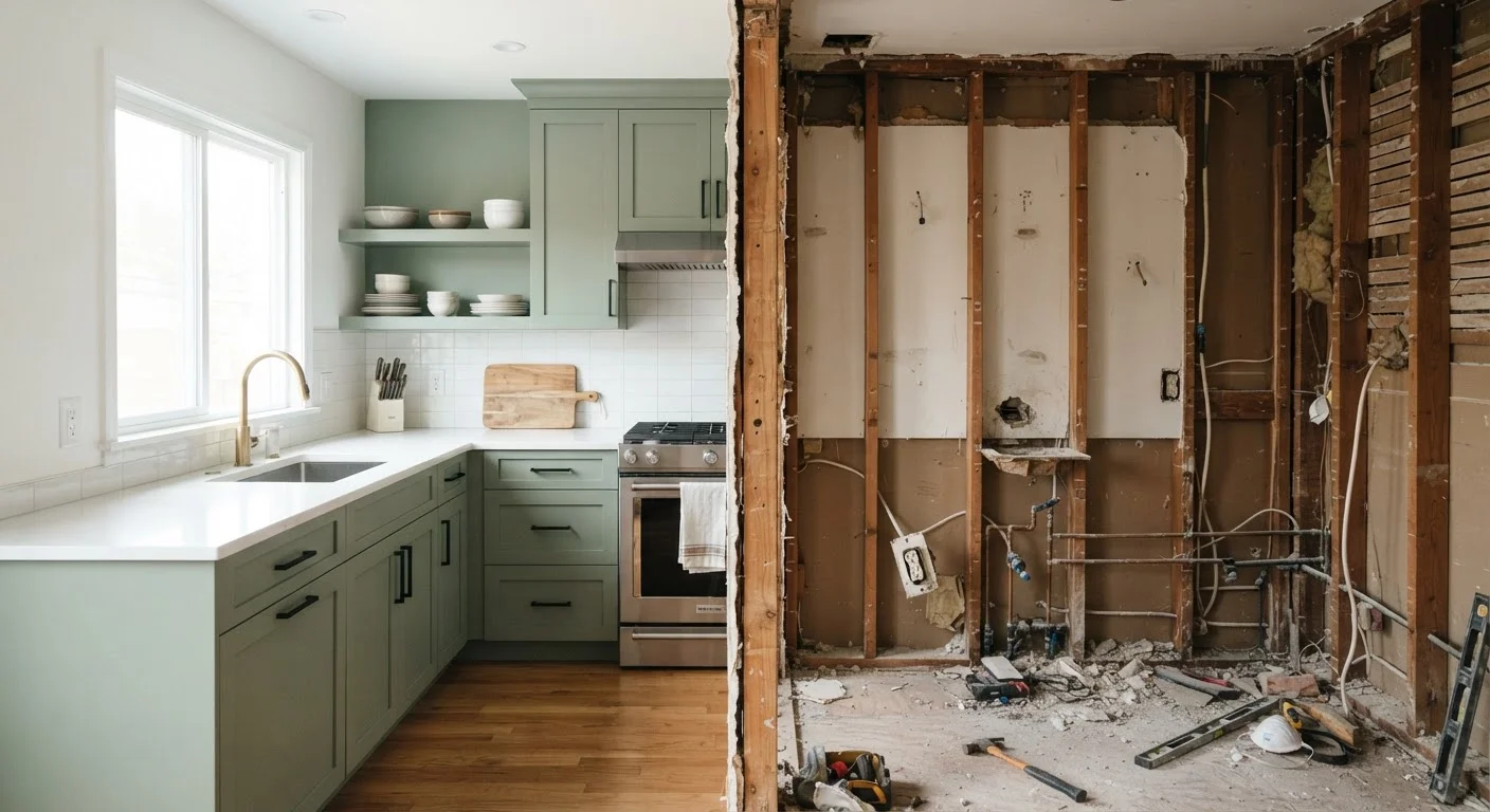 Kitchen Remodel Scope: Minor Refresh vs. Full Gut Job