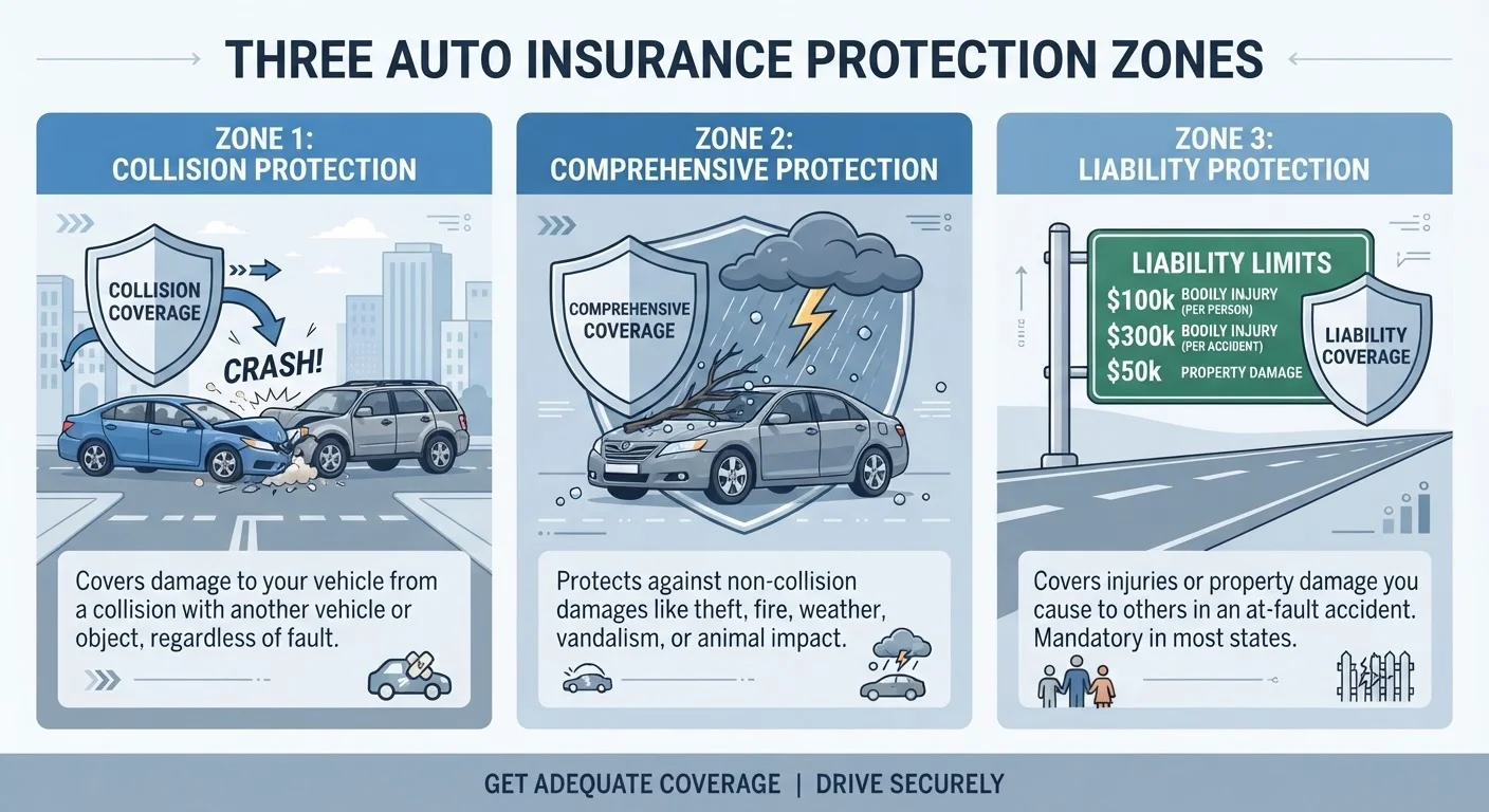 Liability, Collision, and Comprehensive: The Core Coverage Types Explained