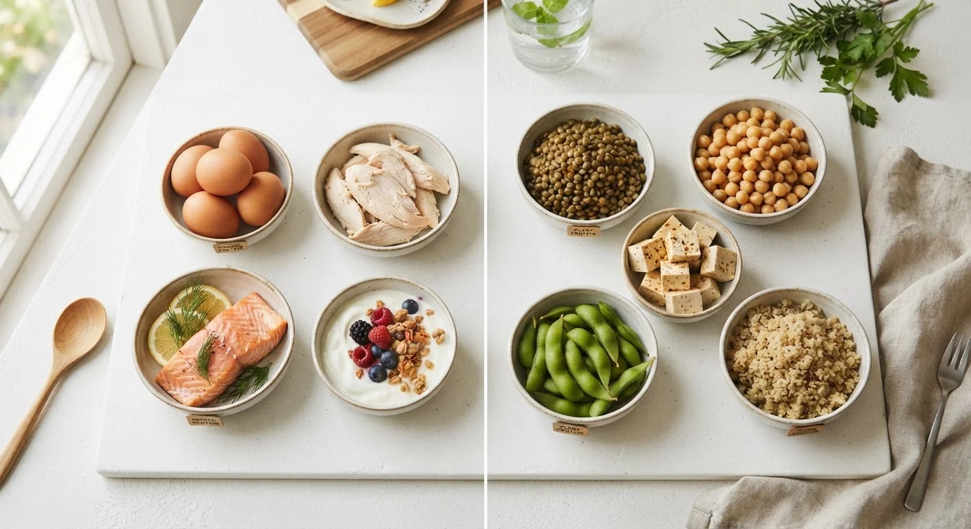 Protein Sources Compared: Animal vs. Plant Options Across Key Nutrients