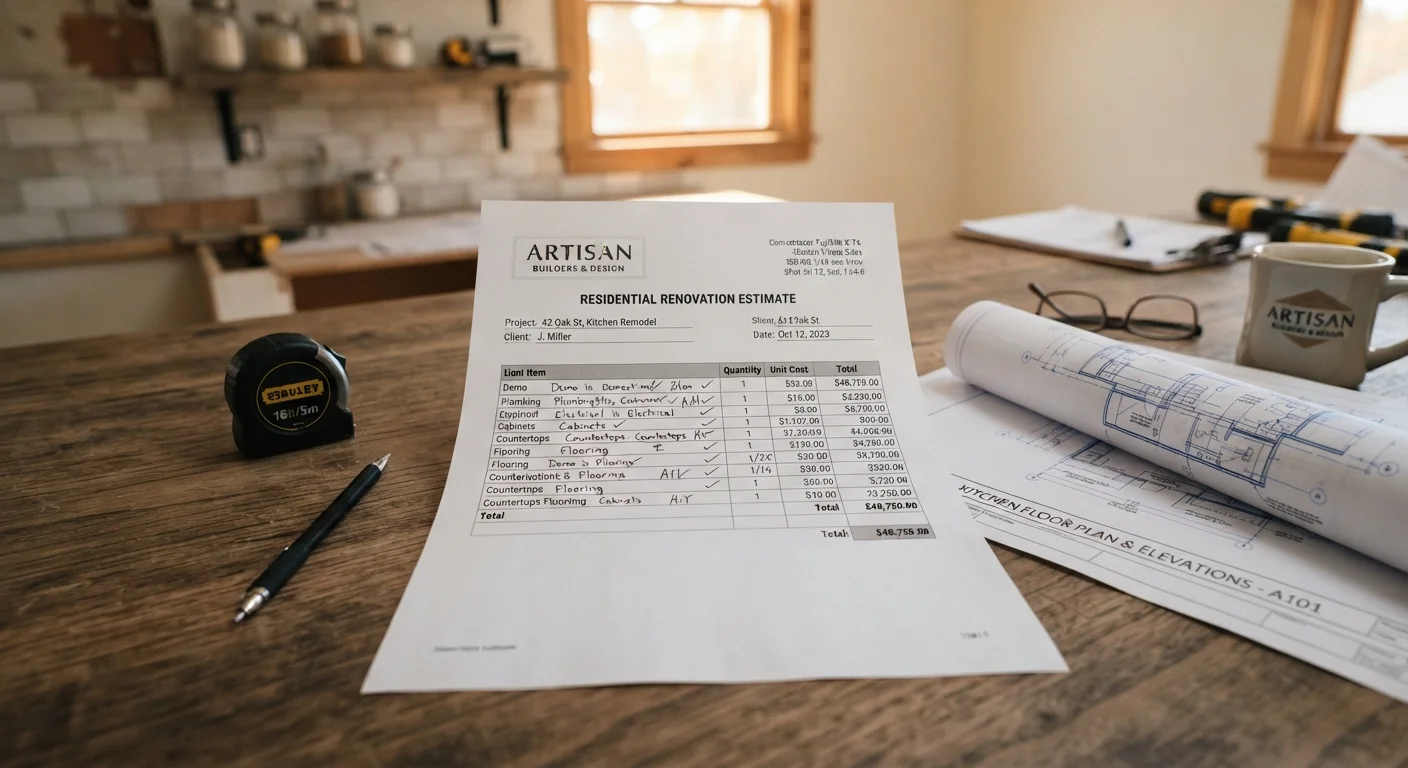 Reading a Renovation Estimate: What the Line Items Actually Mean