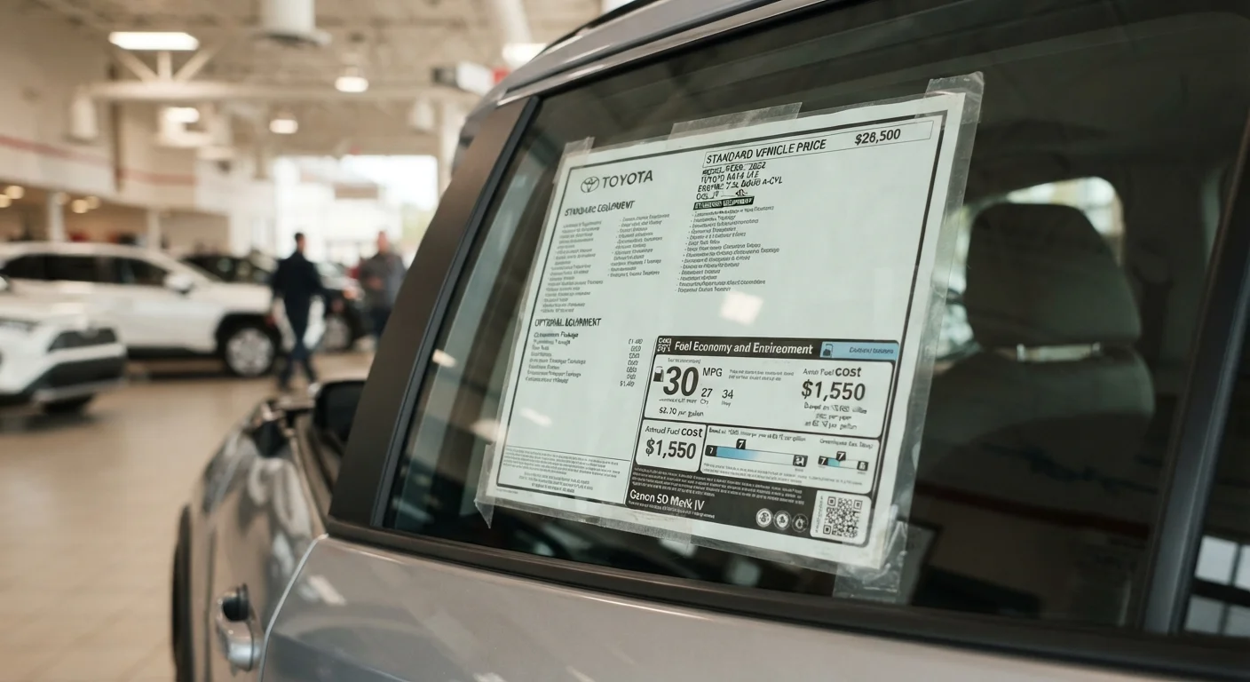 Reading a Window Sticker: Every Line Decoded