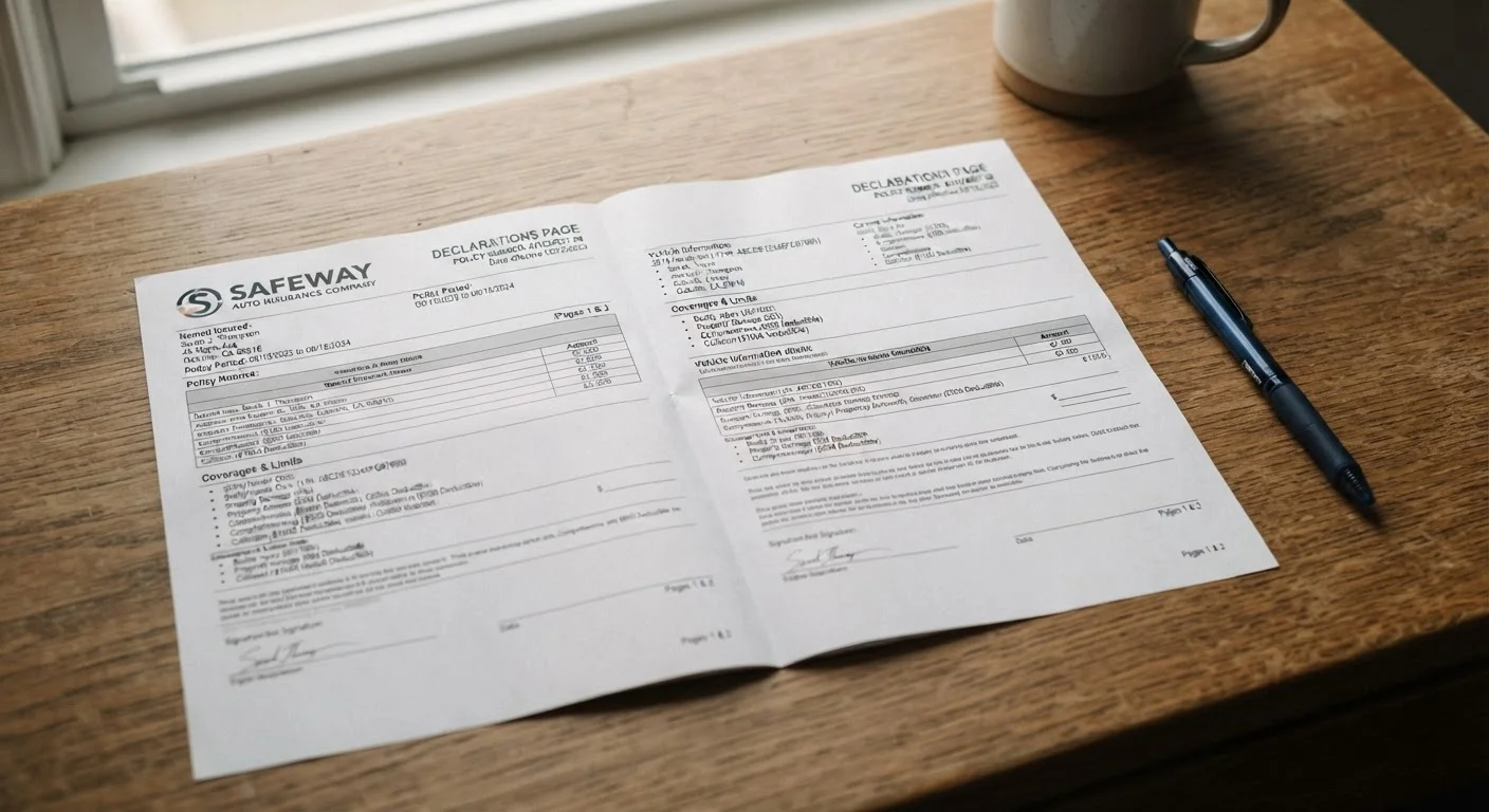 Reading an Auto Insurance Policy Without Getting Lost