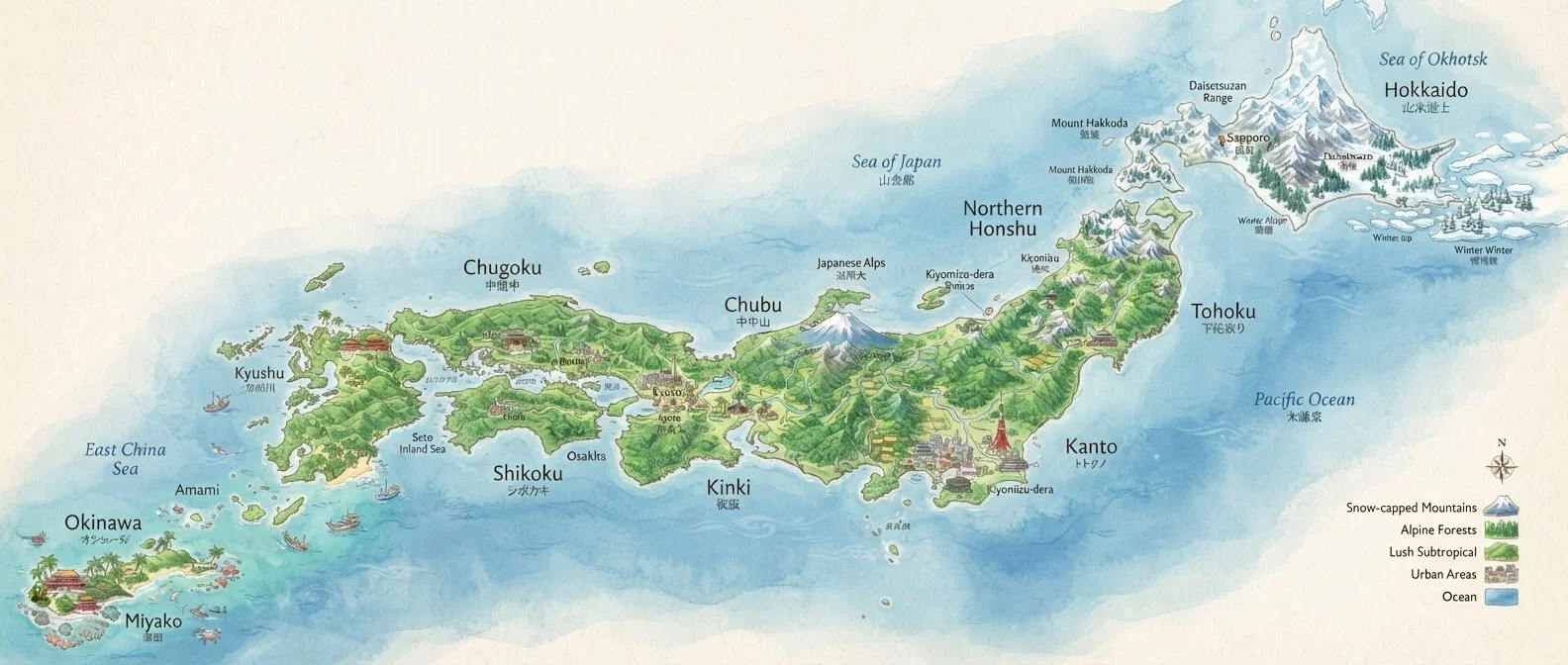 The Geography Behind Japan's Regional Diversity