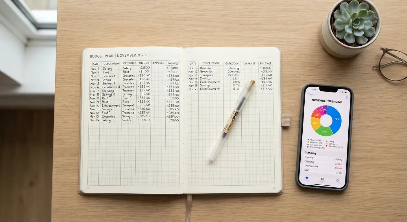 Tracking Spending by Hand vs. Using an App